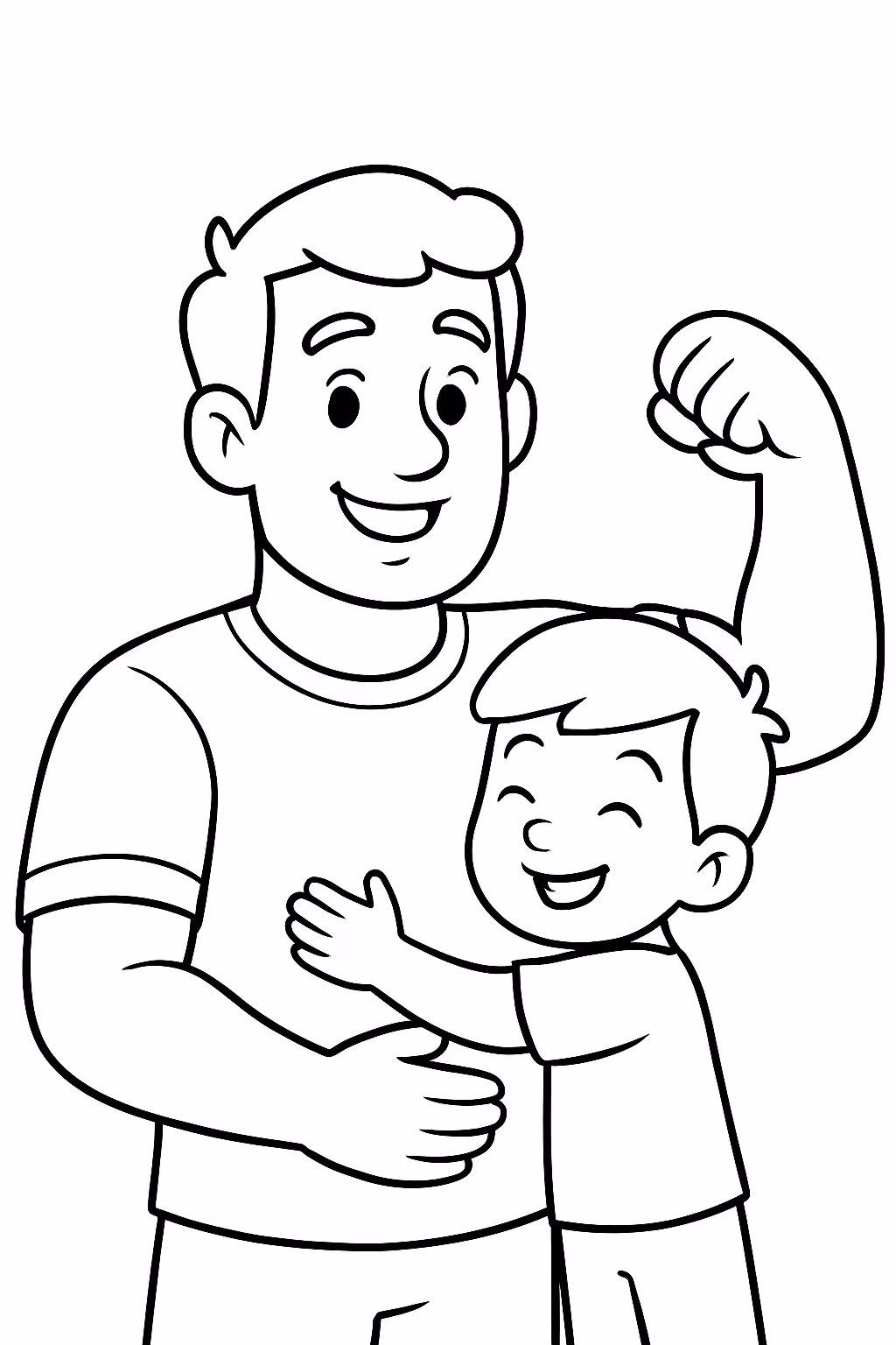 Pai meu heroi para colorir — desenho para imprimir