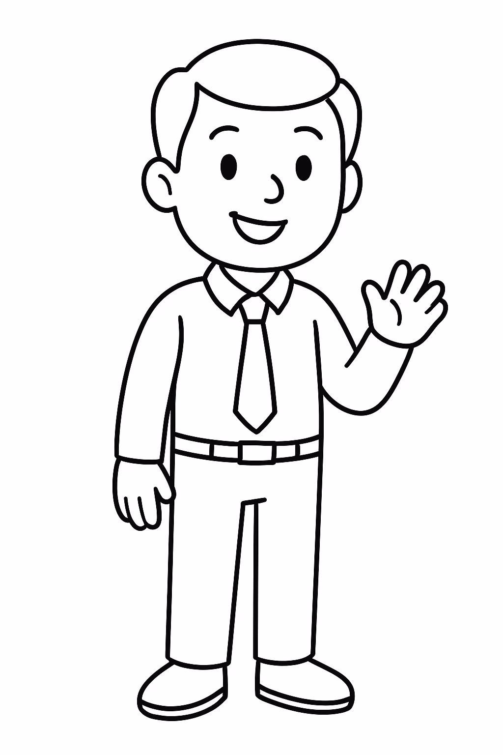 Pais para colorir — desenho para imprimir