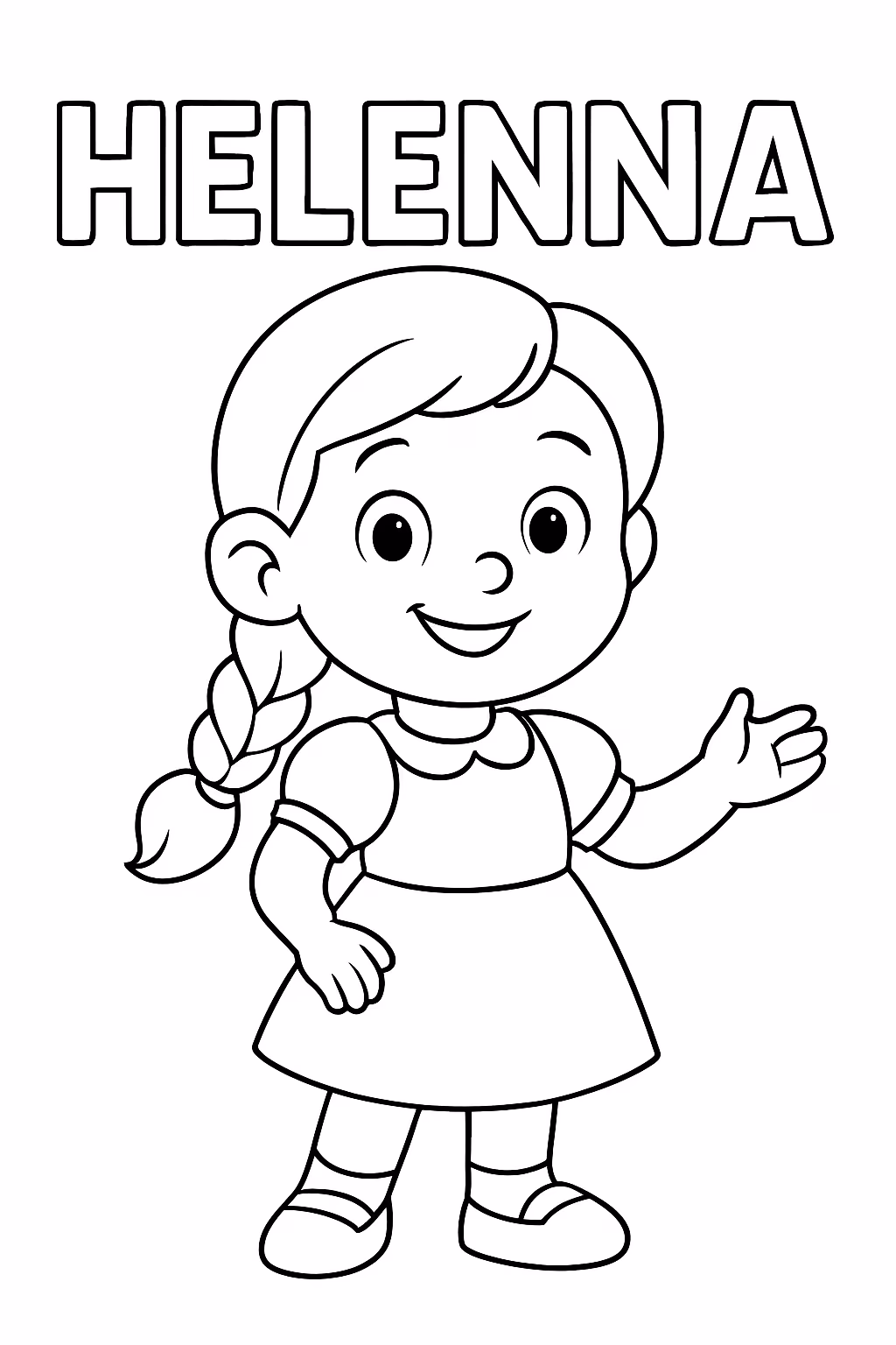 Palavra helenna para colorir — desenho para imprimir