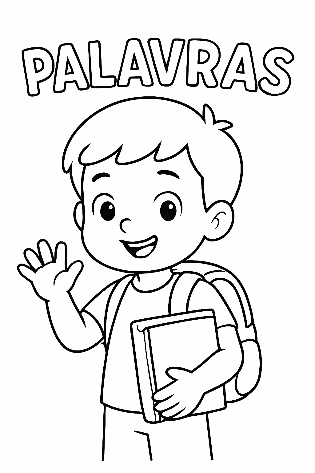 Palavras para colorir — desenho para imprimir