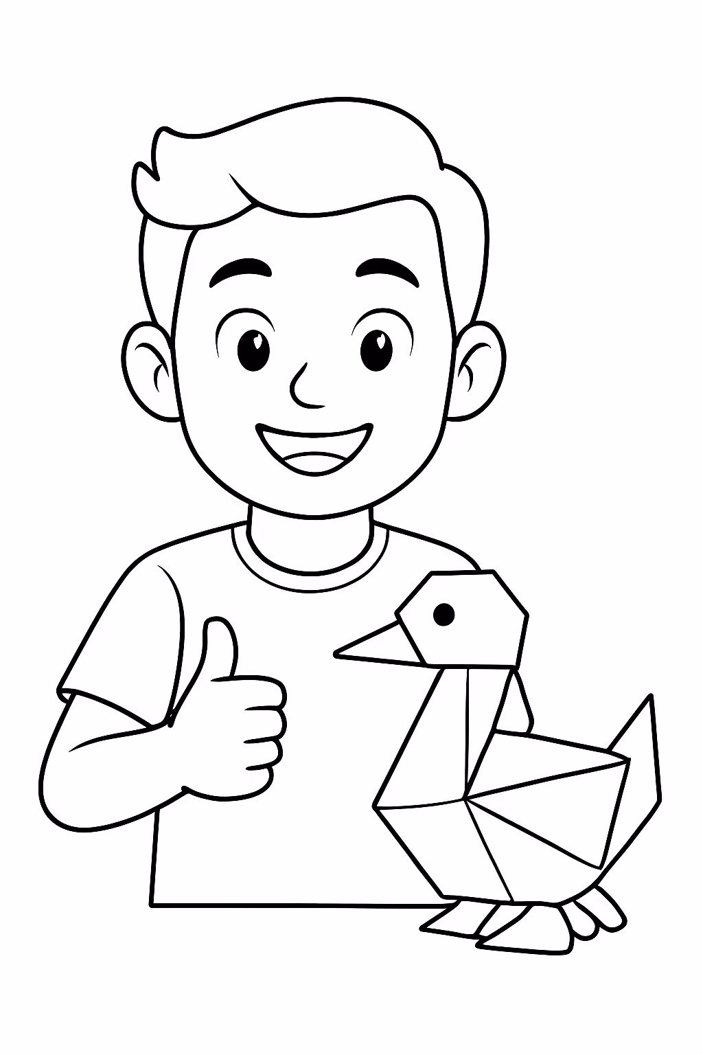 Paper duck com o cristiano ronaldo para colorir — desenho para imprimir