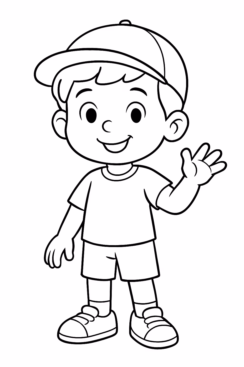 Menino para colorir — desenho para imprimir