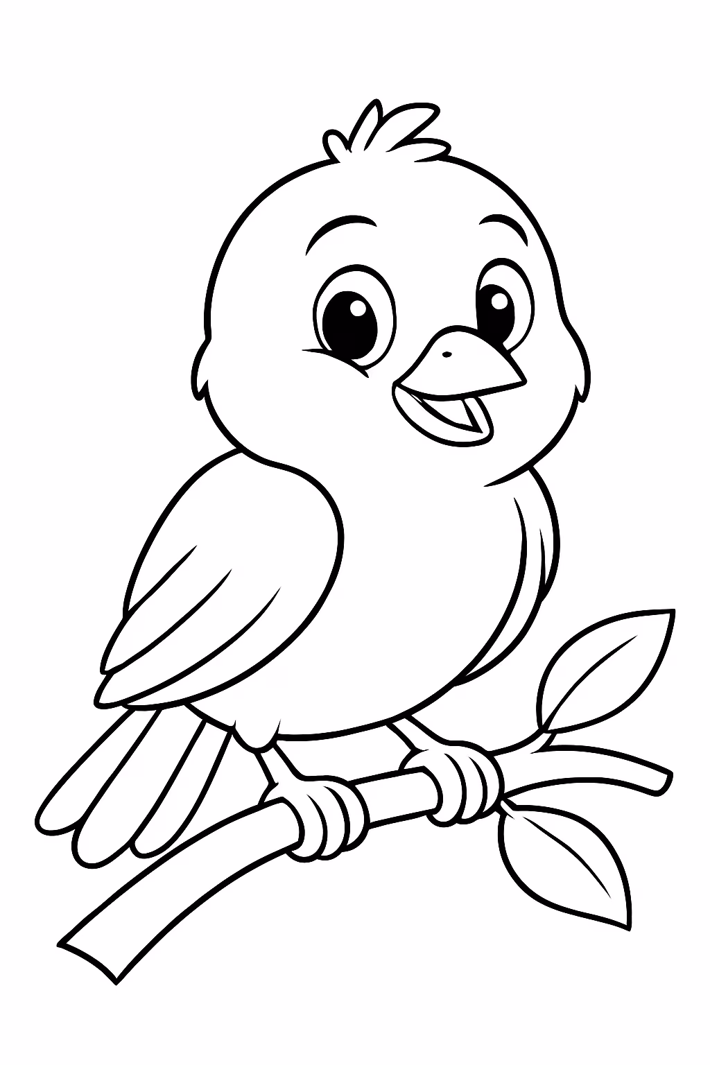 Passaro para colorir — desenho para imprimir