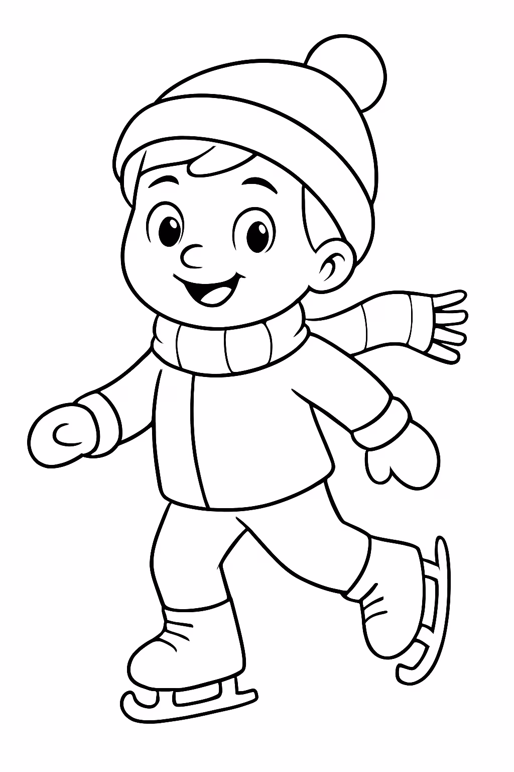 Patins para colorir — desenho para imprimir