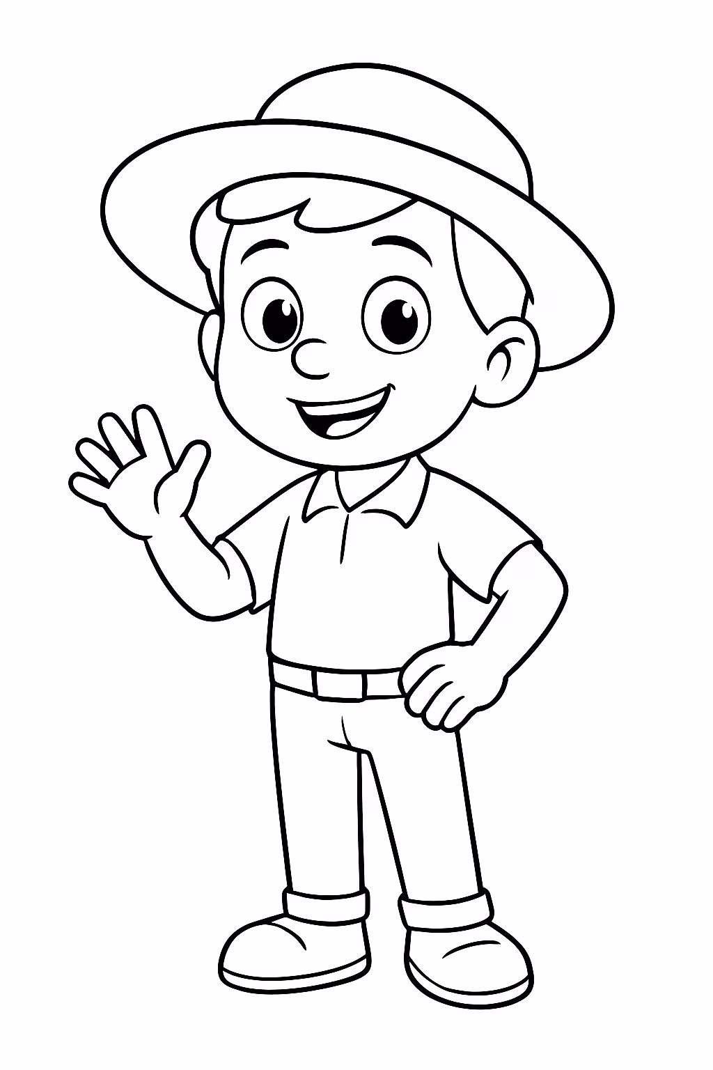 Pedro para colorir — desenho para imprimir