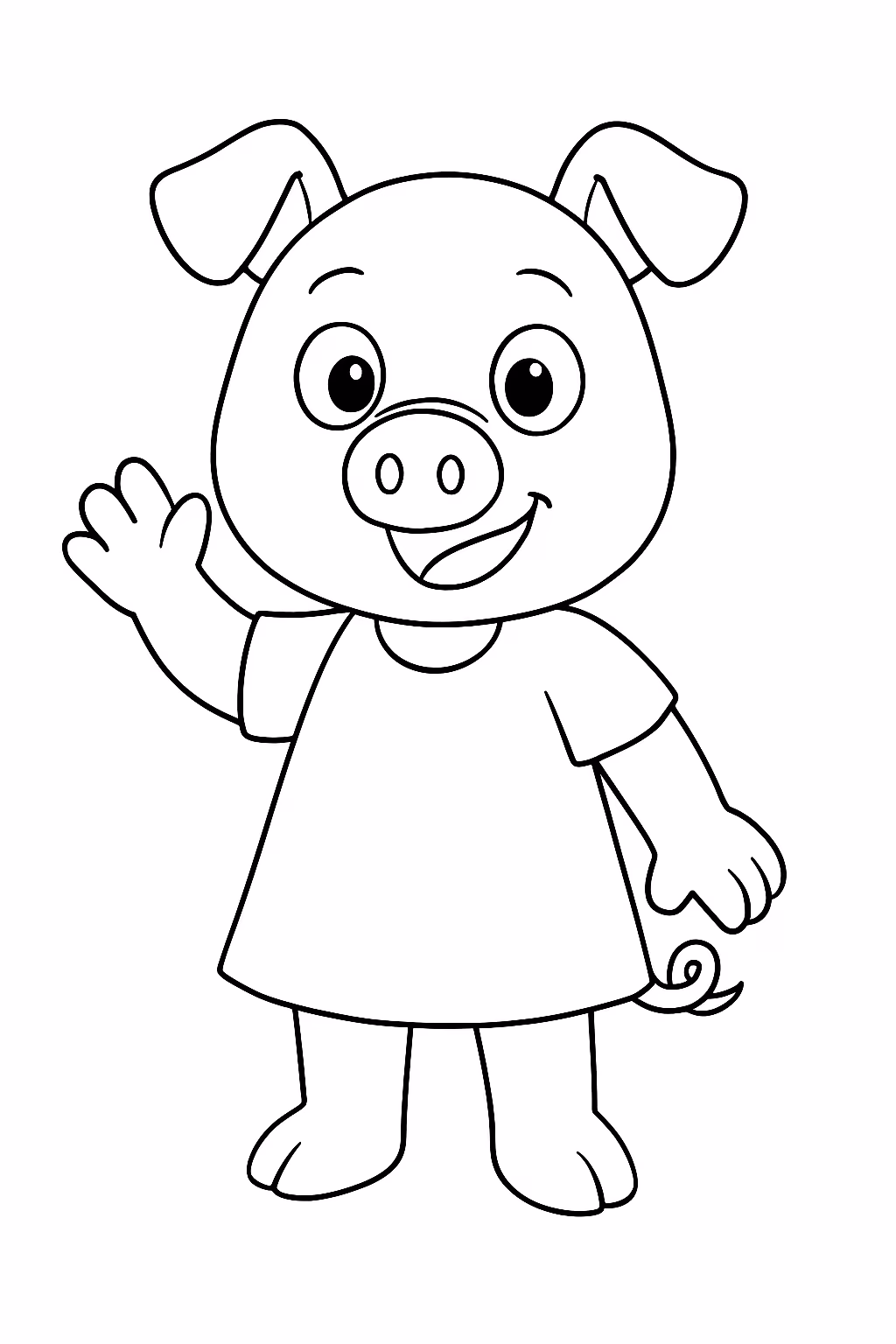 Pepabigi para colorir — desenho para imprimir