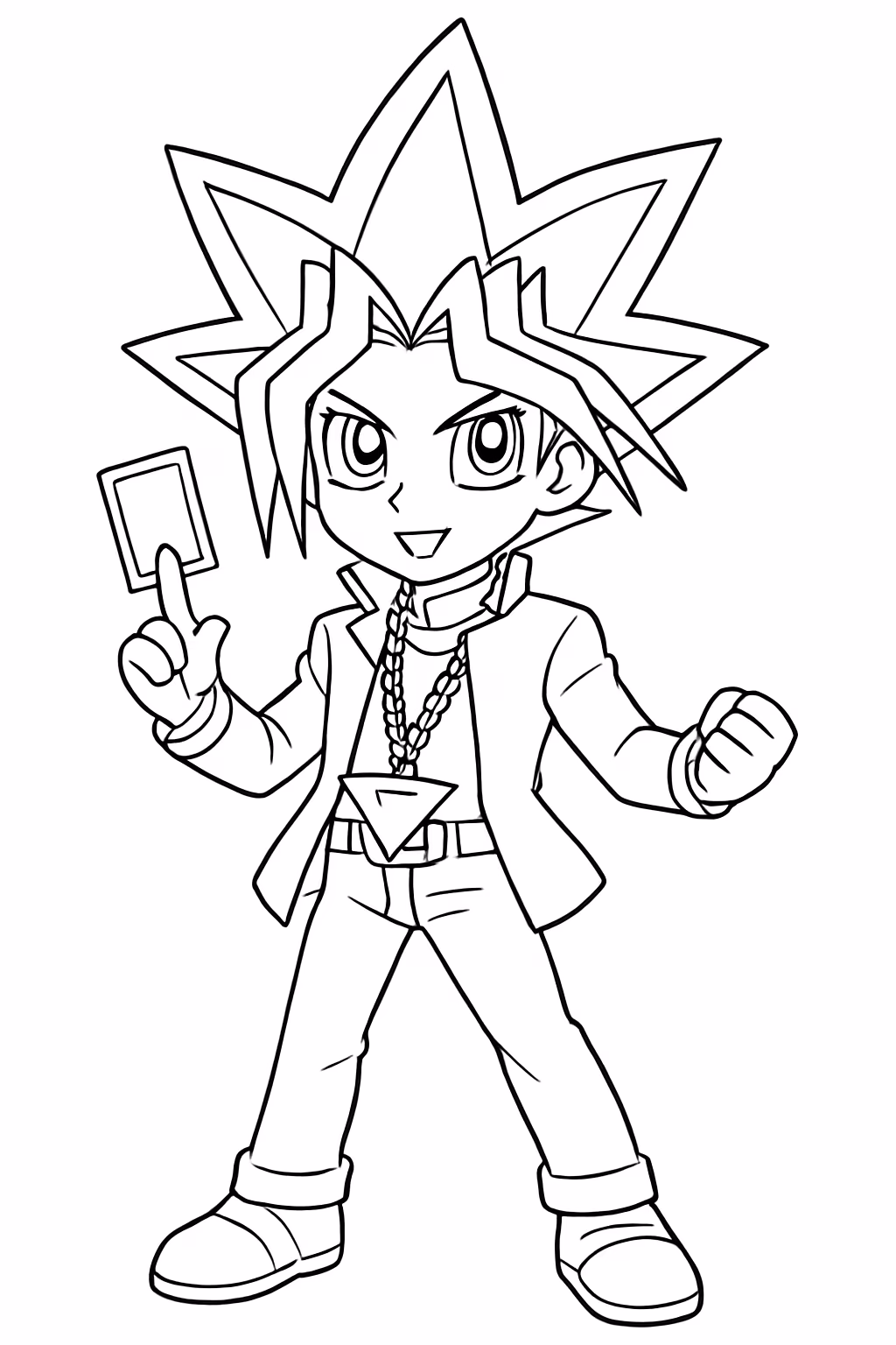 Personagem yu gi oh para colorir — desenho para imprimir