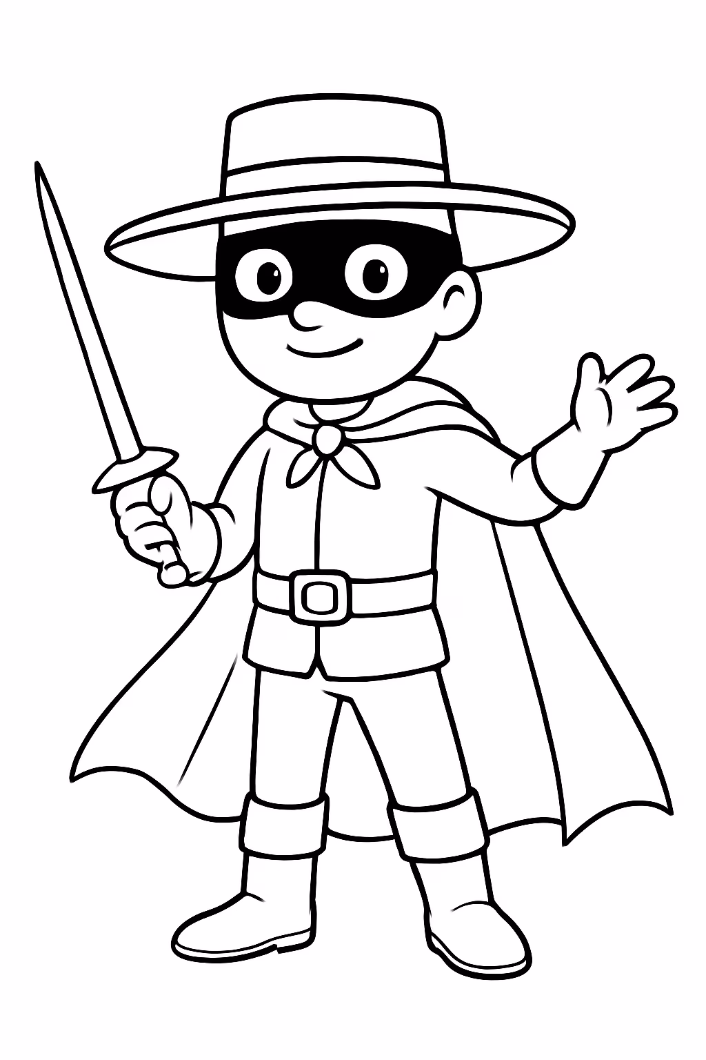 Personagem zorro guy williams para colorir — desenho para imprimir