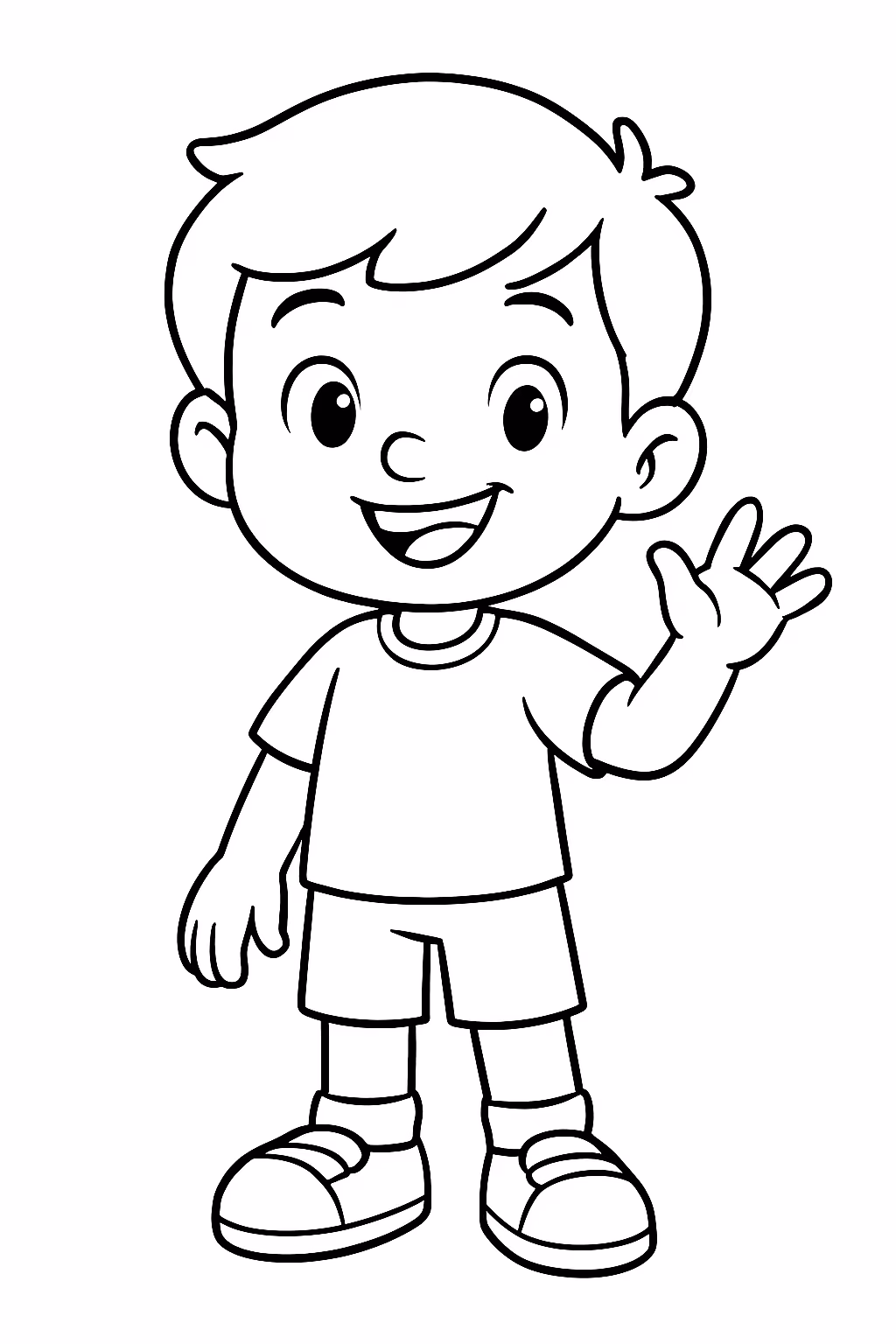 Personagens de para colorir — desenho para imprimir