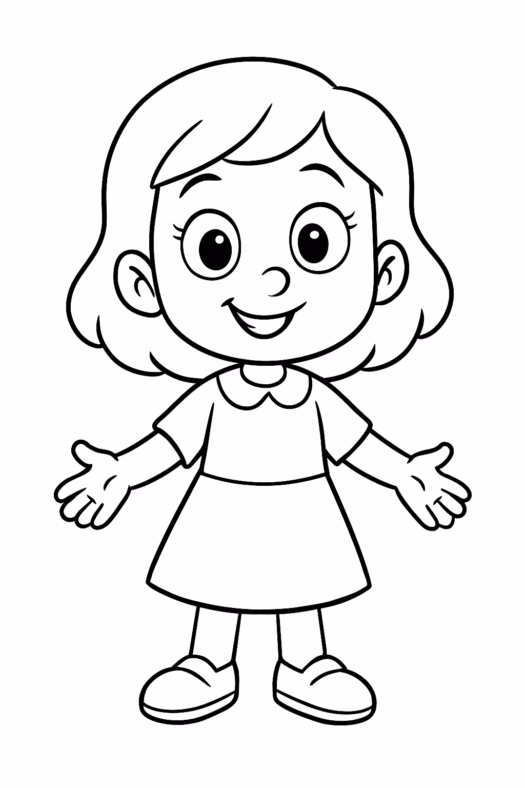 Pesssoa para colorir — desenho para imprimir