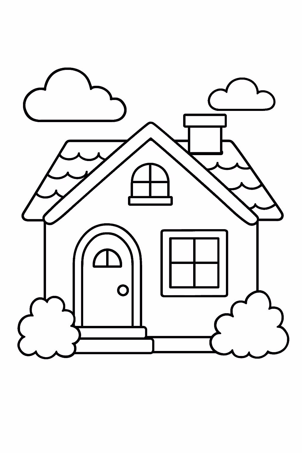 Pintar com as cores indicadas de casa para colorir — desenho para imprimir
