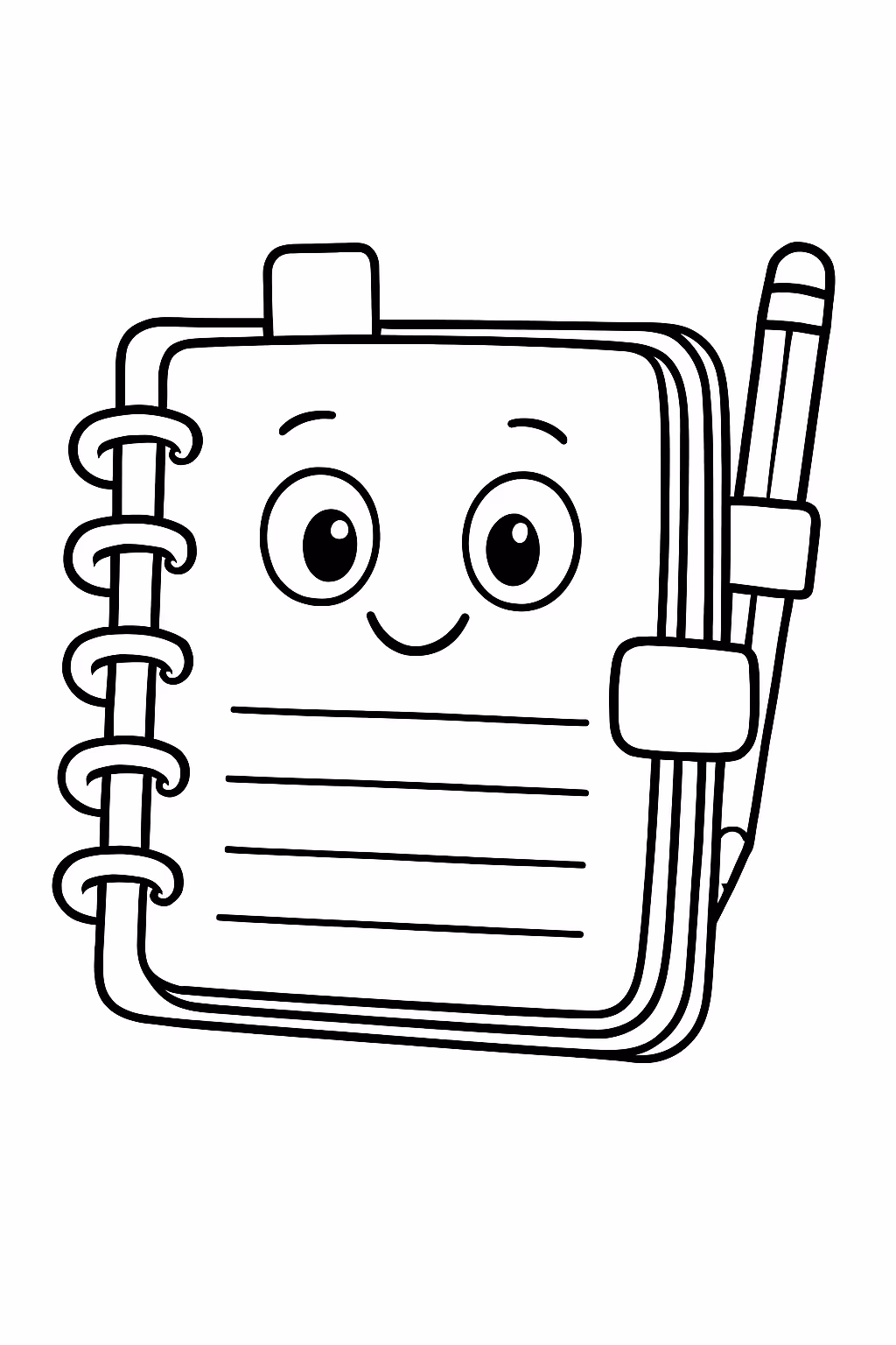 Planner para colorir — desenho para imprimir