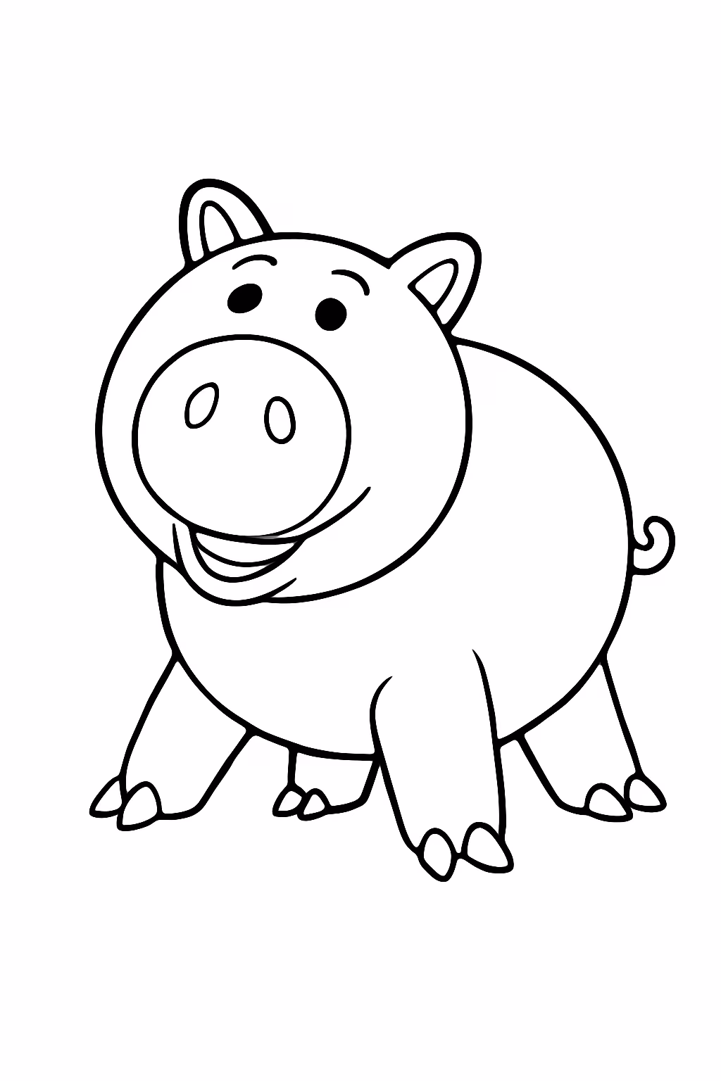 Porco do toy story para colorir — desenho para imprimir