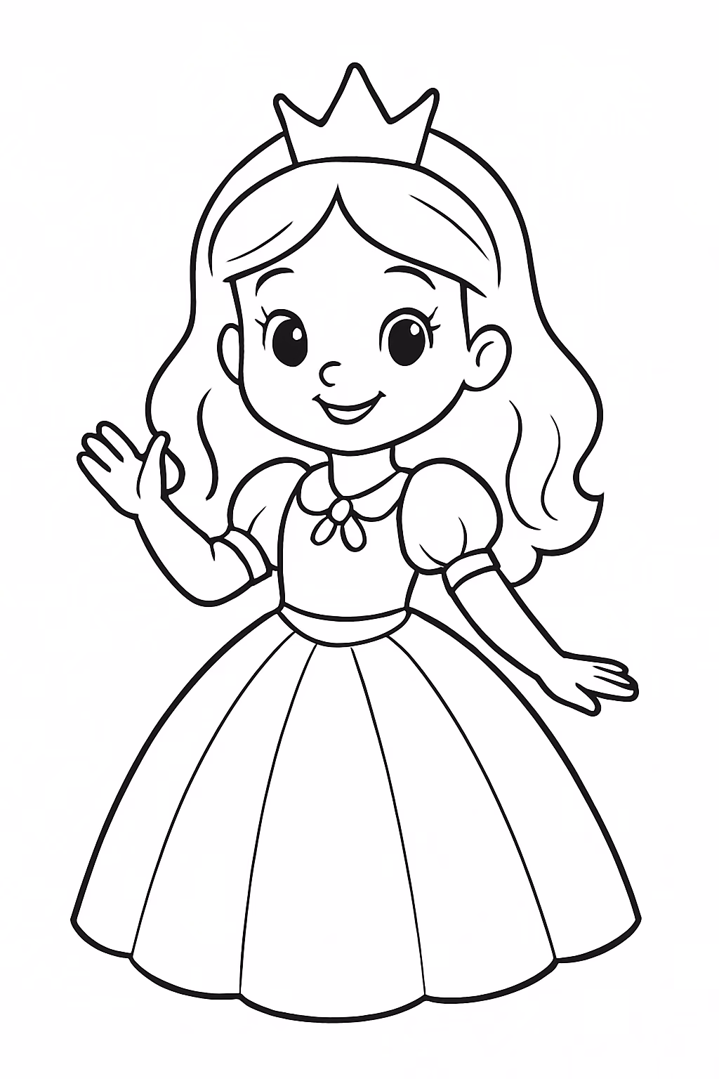 Princesa alice para colorir — desenho para imprimir