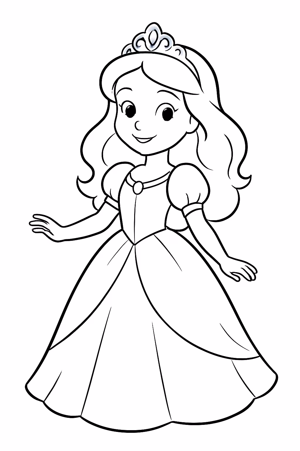 Princesas disney para colorir — desenho para imprimir