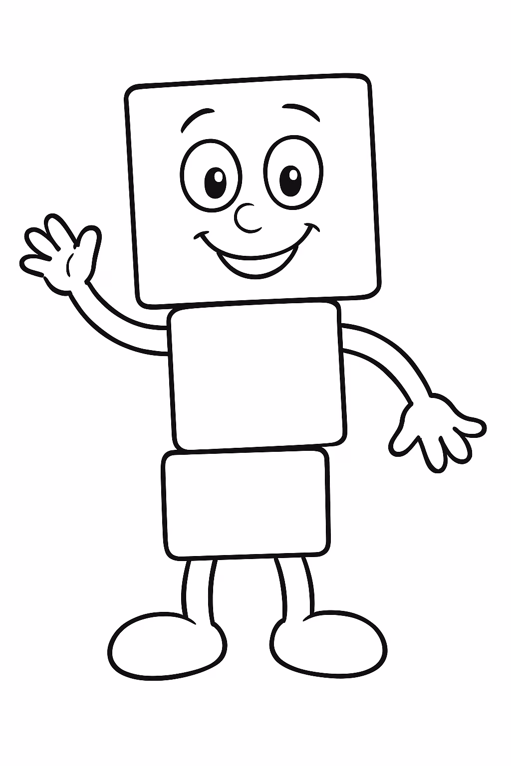 Quadrados para colorir — desenho para imprimir