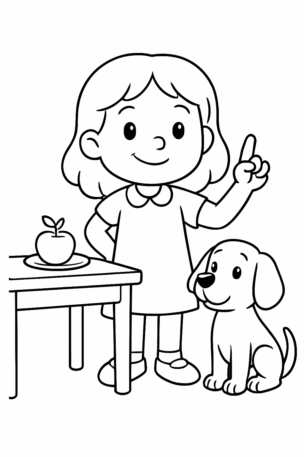 Quadro da obediencia para colorir — desenho para imprimir