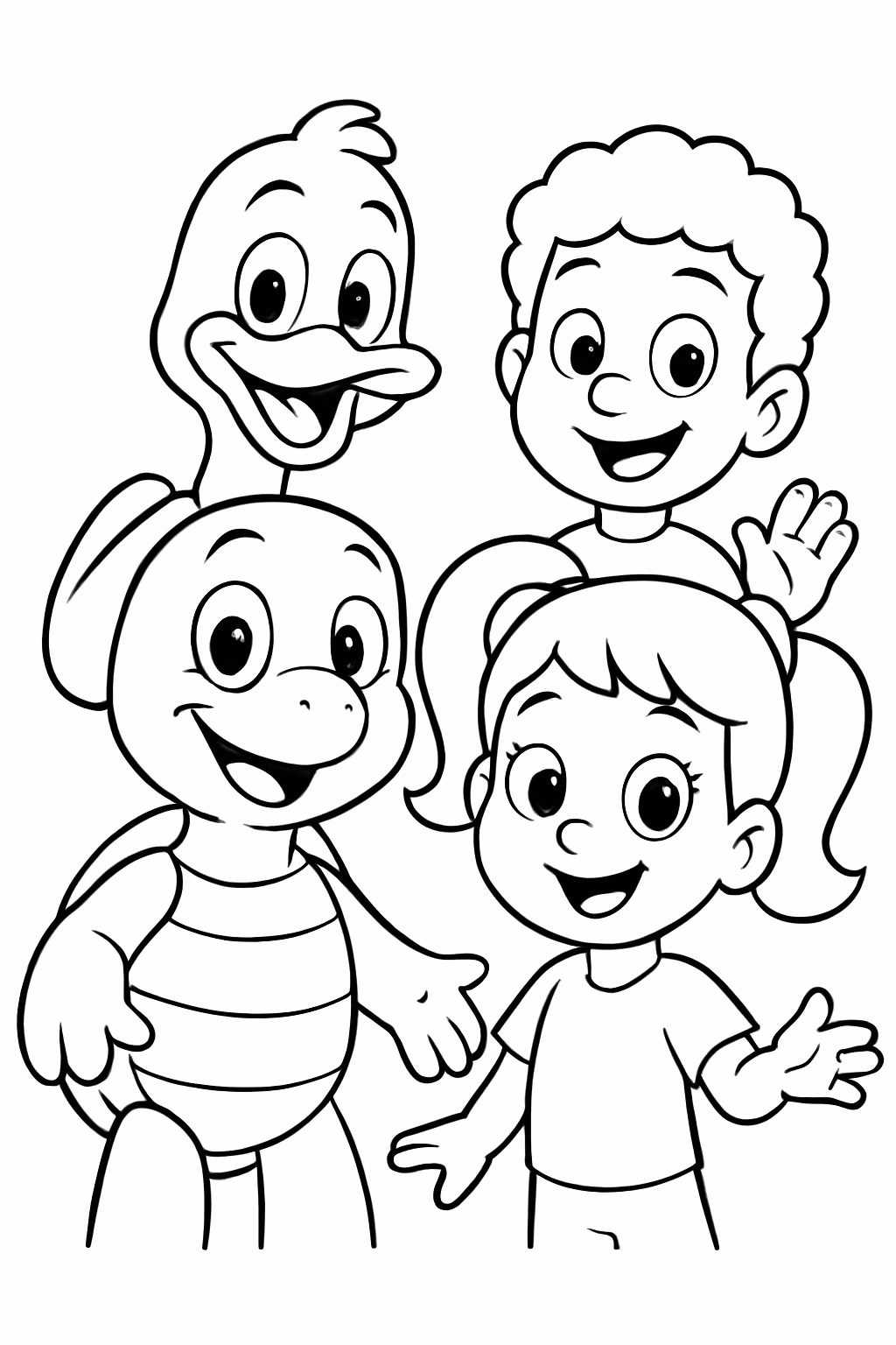Quero os personagens da turma do havan para colorir — desenho para imprimir