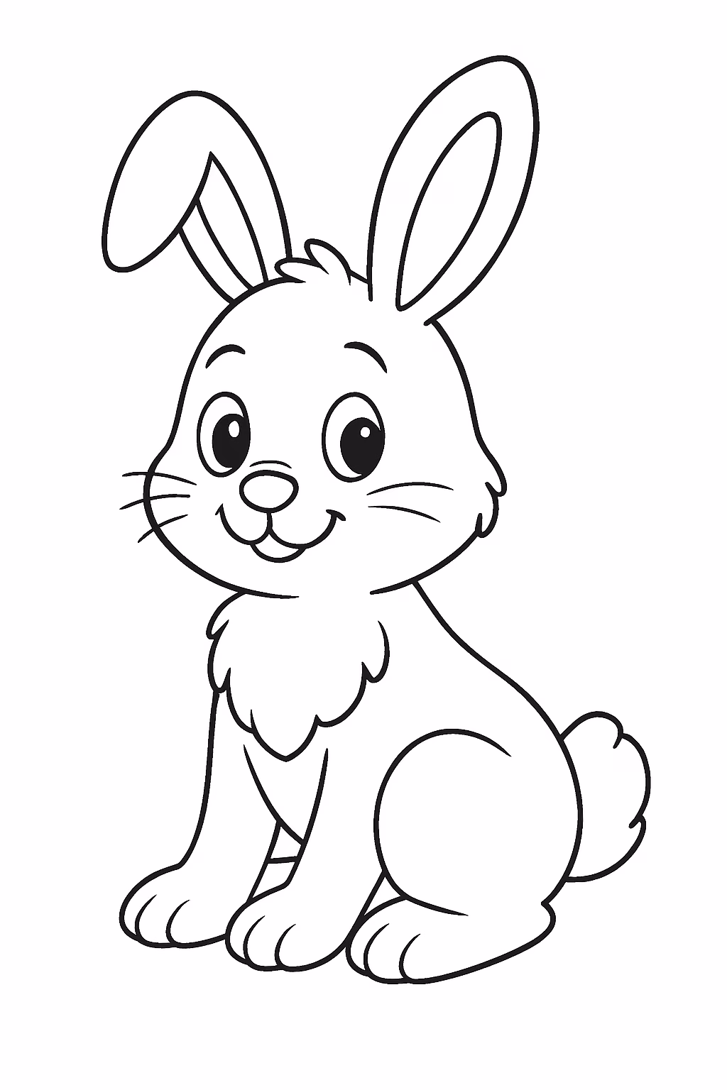 Rabico para colorir — desenho para imprimir