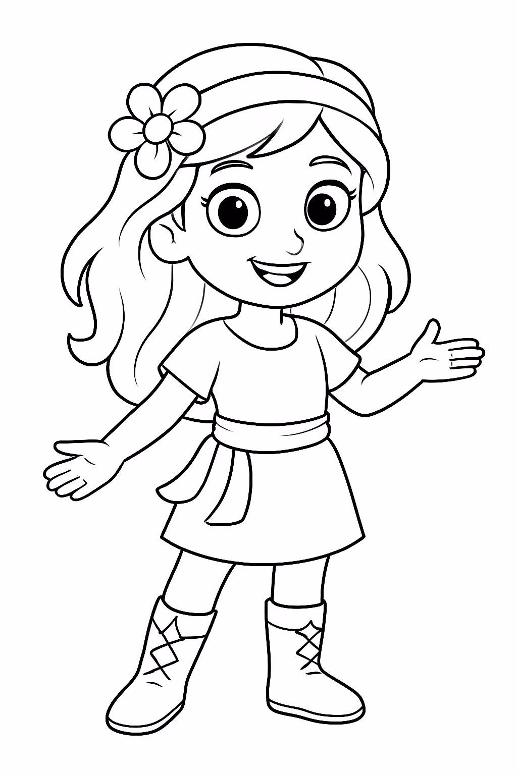 Rafaela para colorir — desenho para imprimir