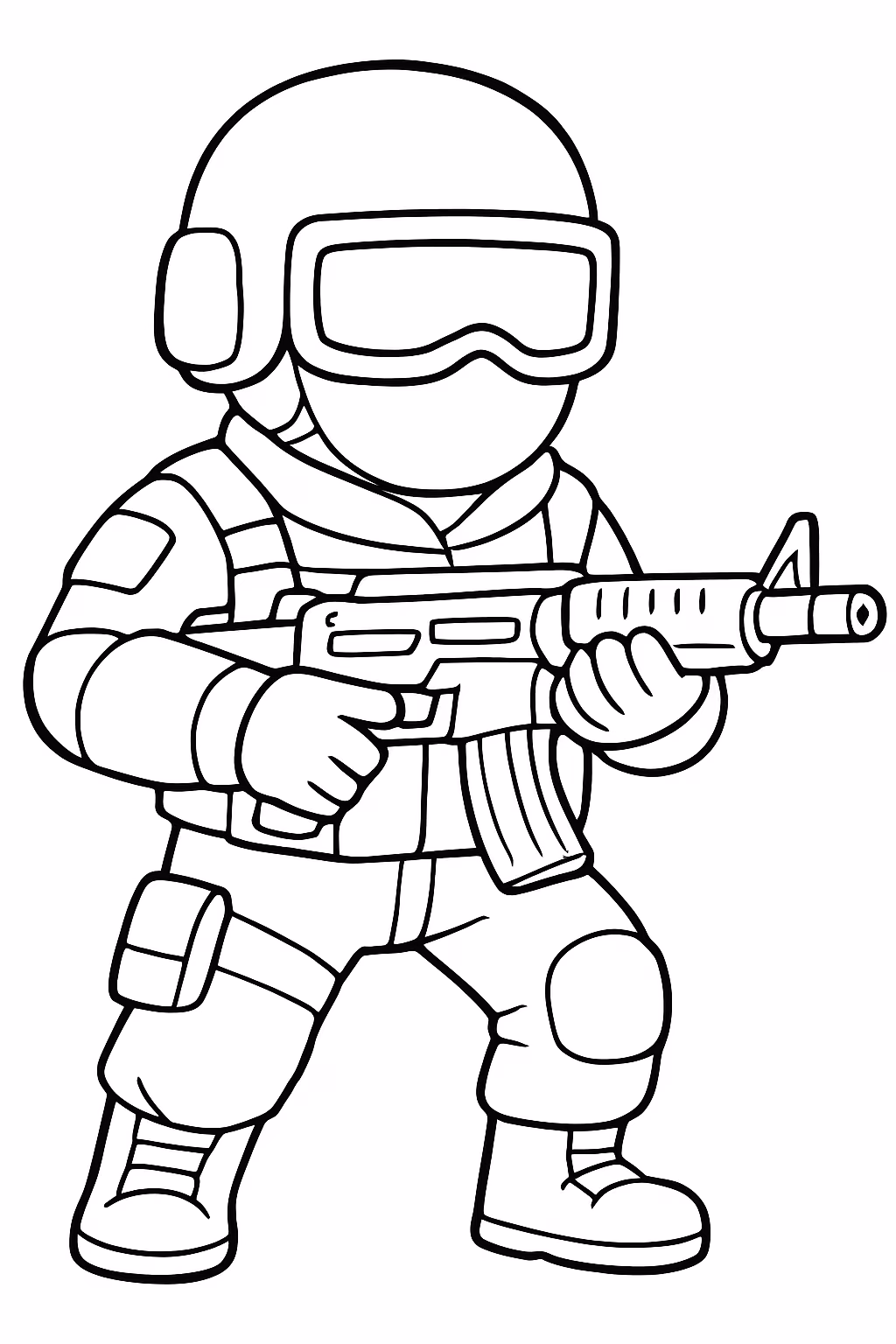 Rainbow six siege para colorir — desenho para imprimir