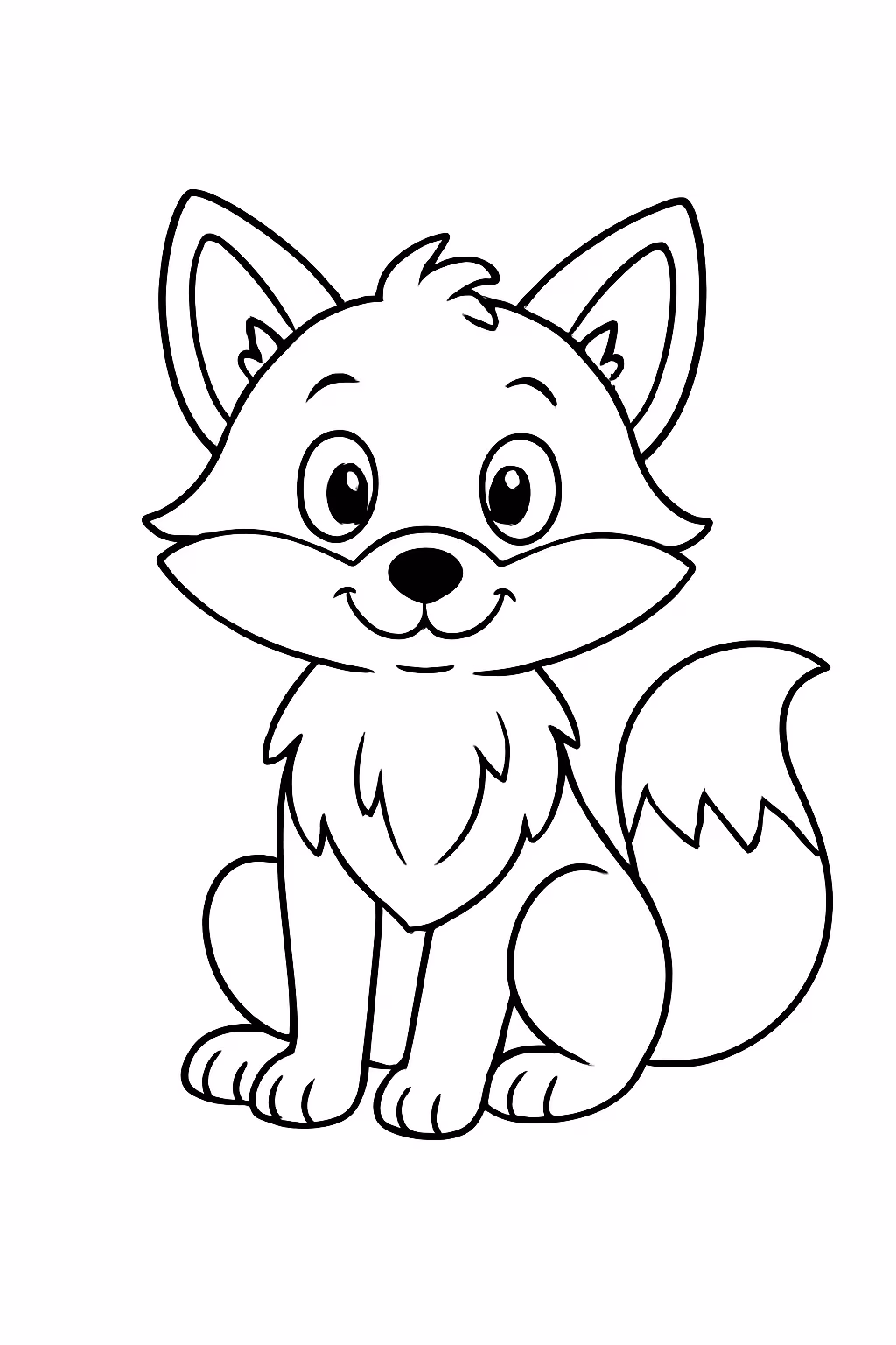 Rapousa para colorir — desenho para imprimir