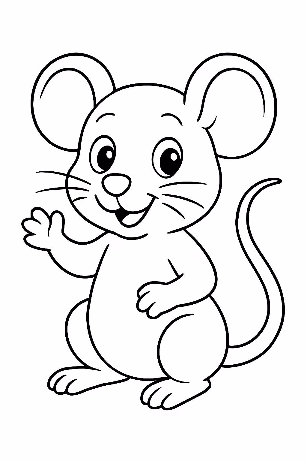Ratinho para colorir — desenho para imprimir