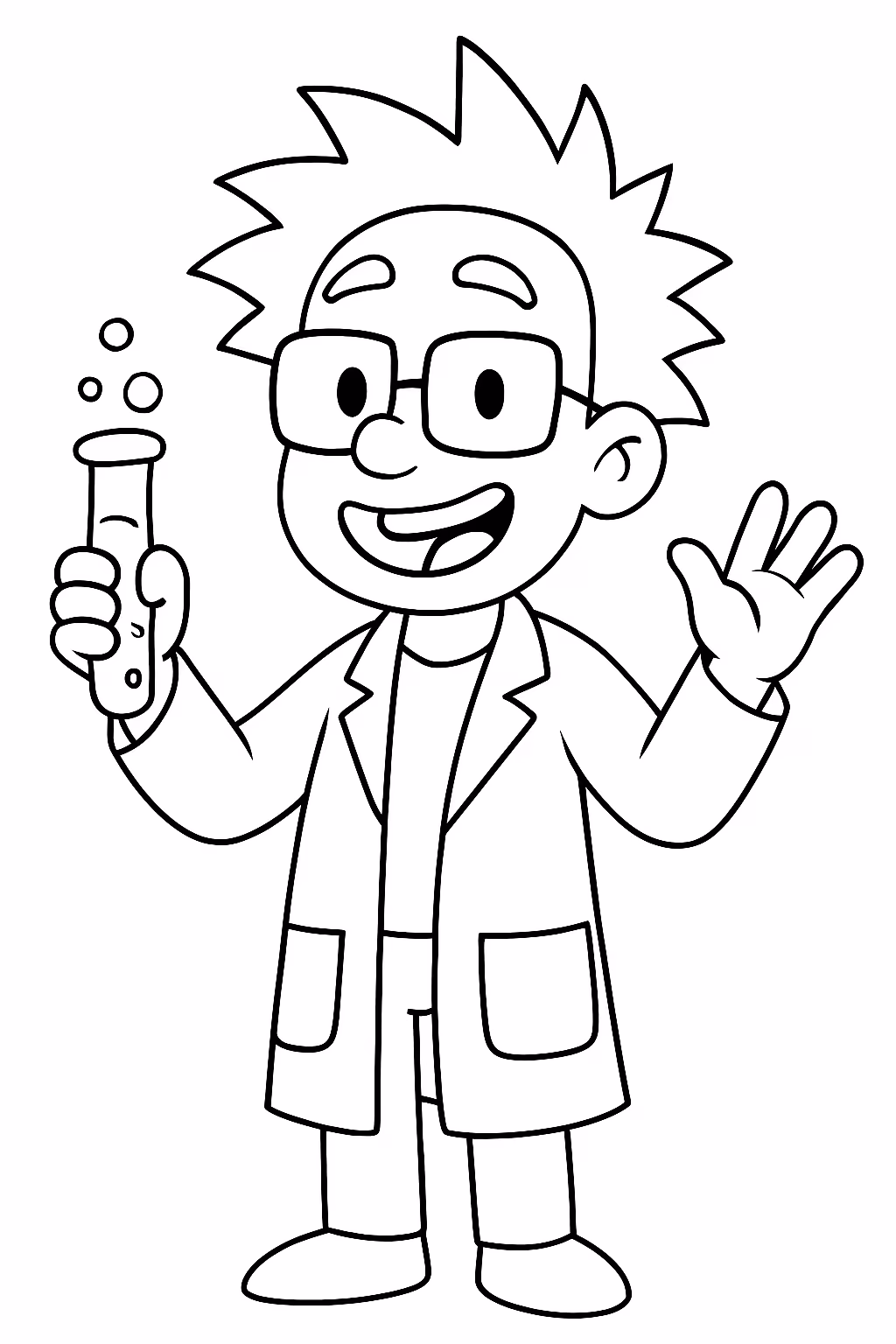 Rick morth para colorir — desenho para imprimir