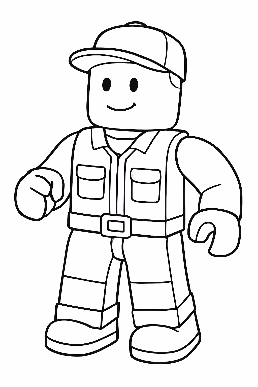 Robloqc para colorir — desenho para imprimir