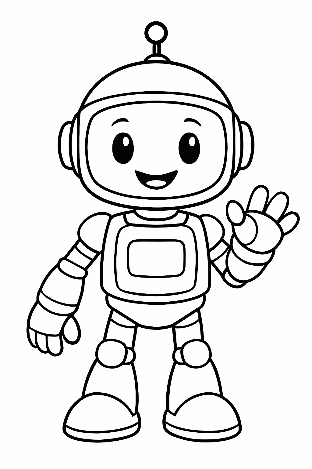 Robo flamengo para colorir — desenho para imprimir