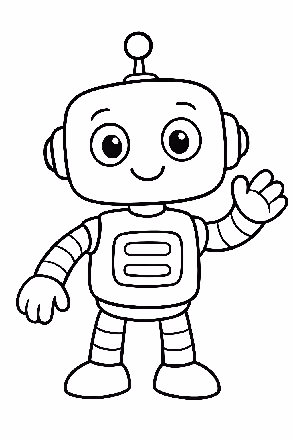 Robo fofo6 para colorir — desenho para imprimir