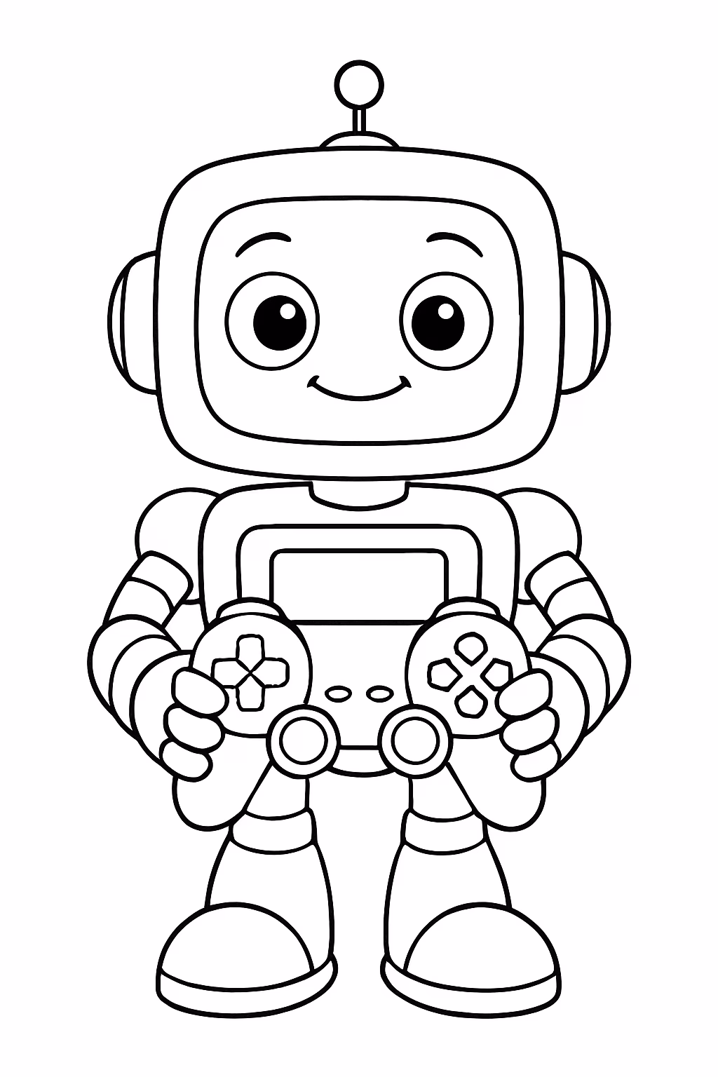 Robo playstationa para colorir — desenho para imprimir