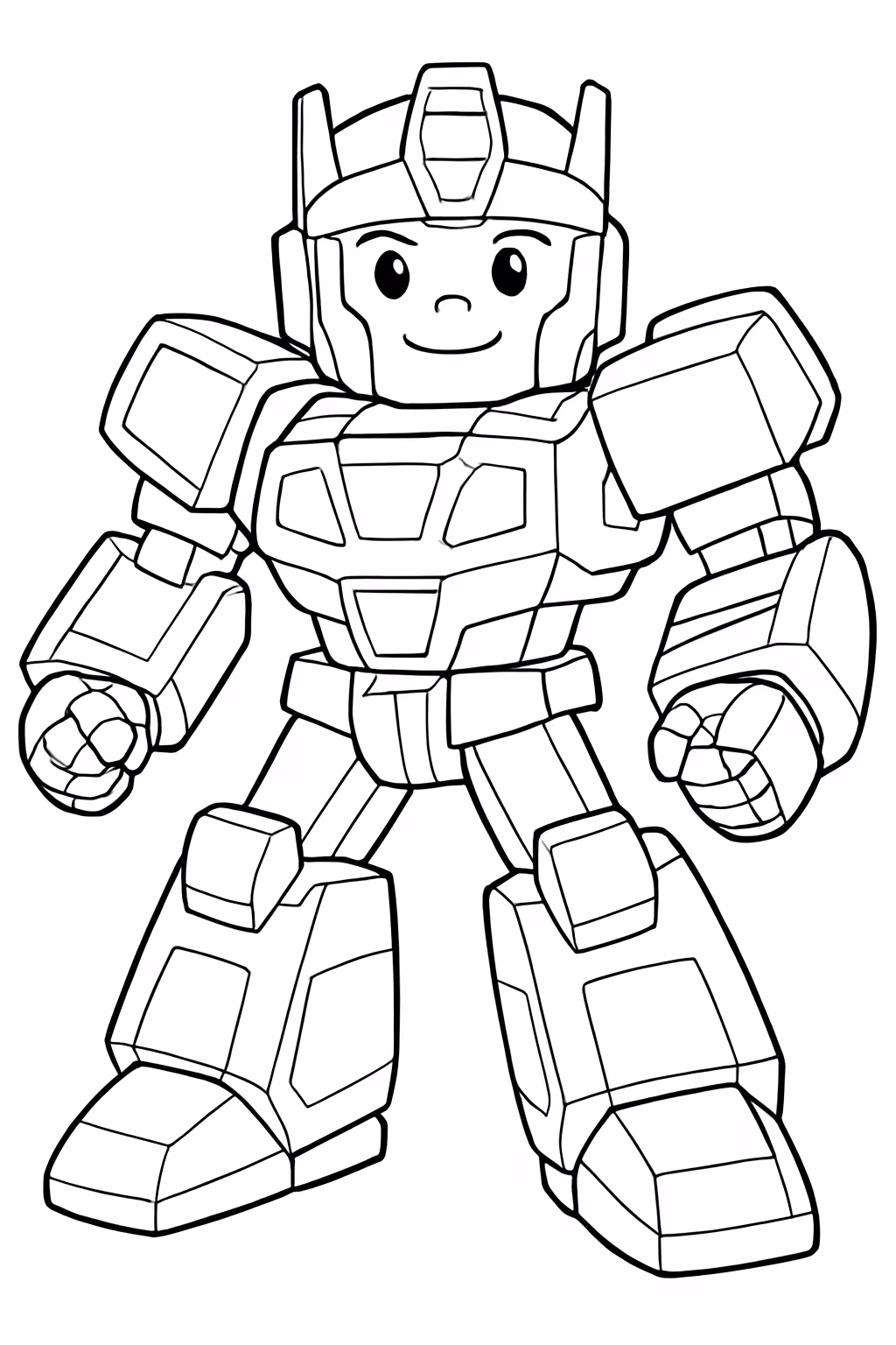 Robo transformes para colorir — desenho para imprimir