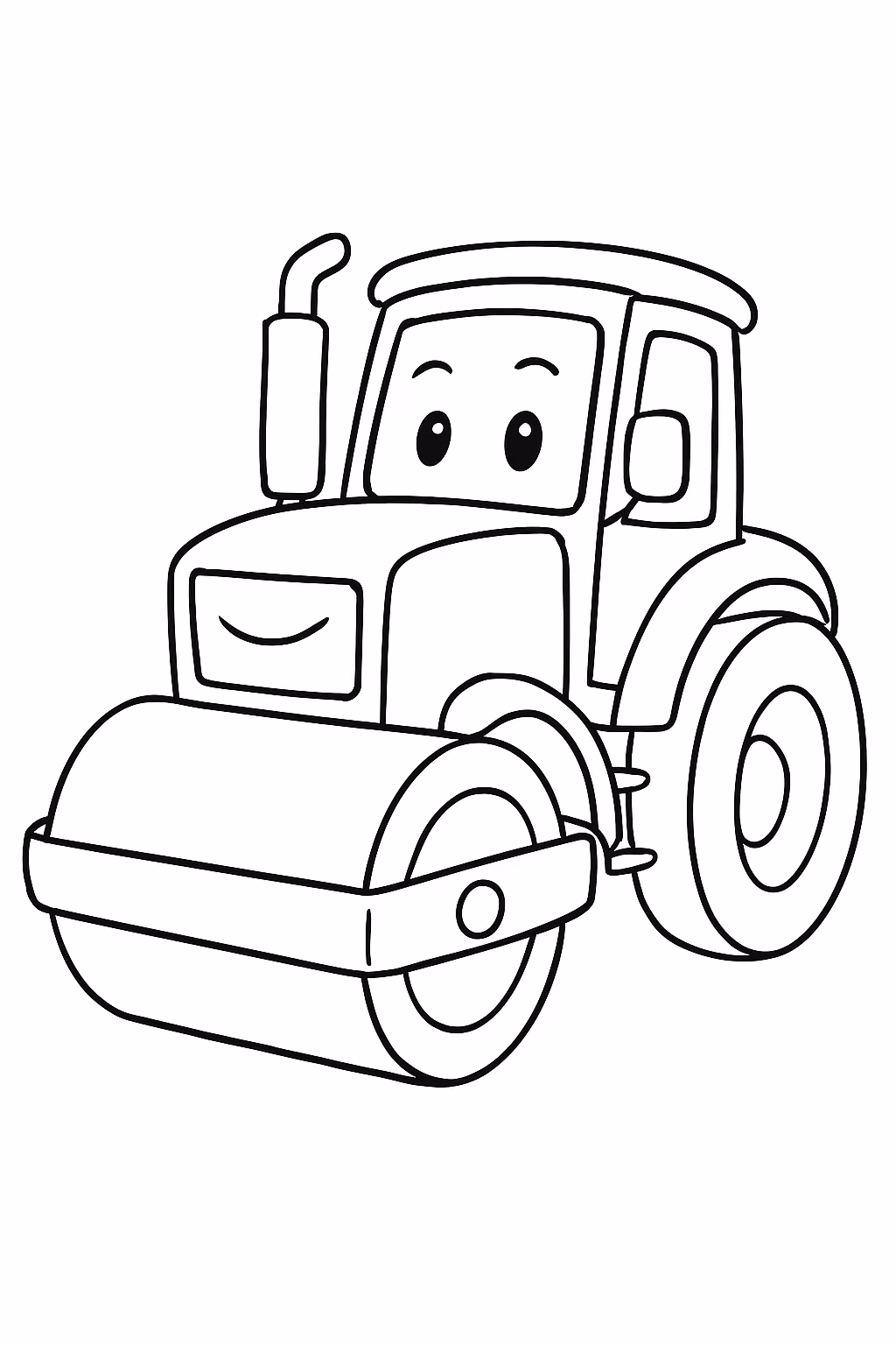 Rolo compressor para colorir — desenho para imprimir