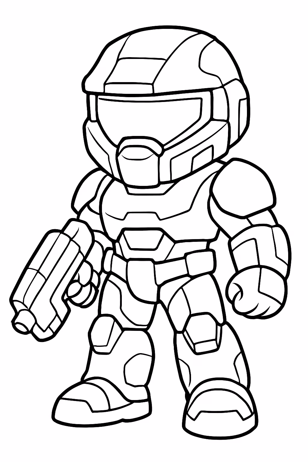 Saga halo para colorir — desenho para imprimir
