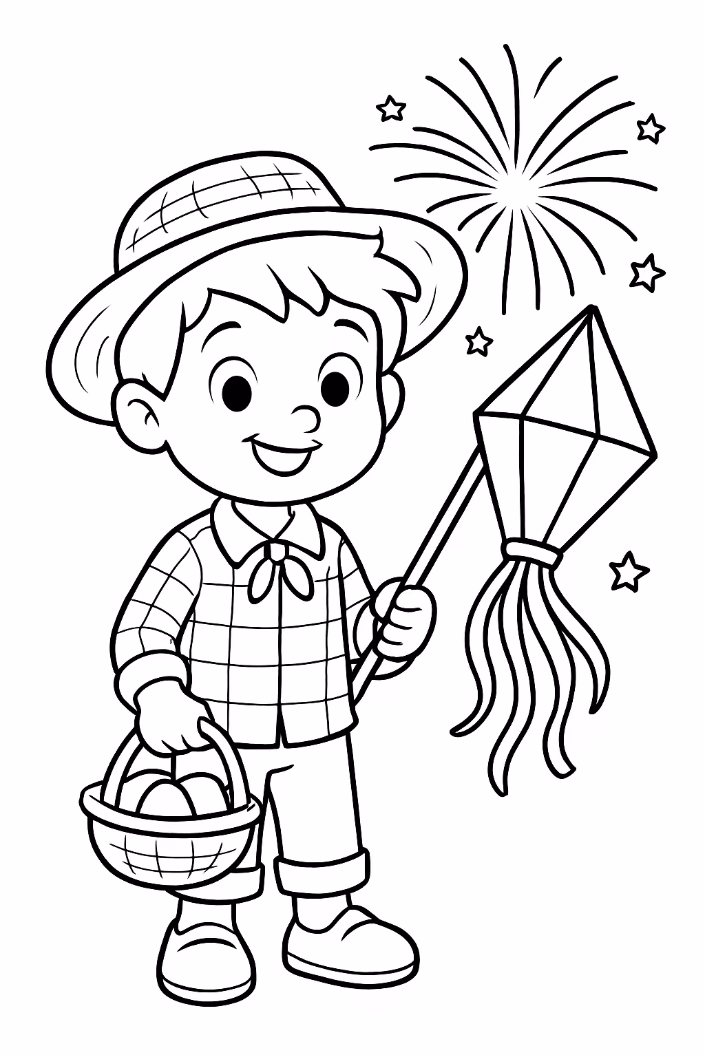 Sao jo ao para colorir — desenho para imprimir