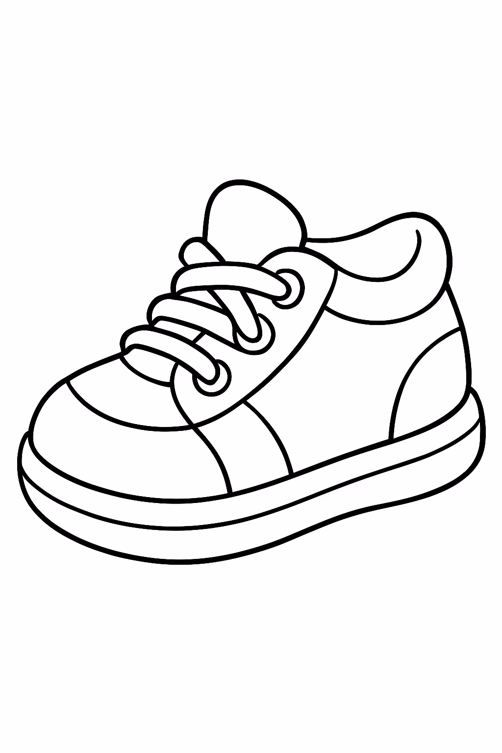 Sapato para colorir — desenho para imprimir