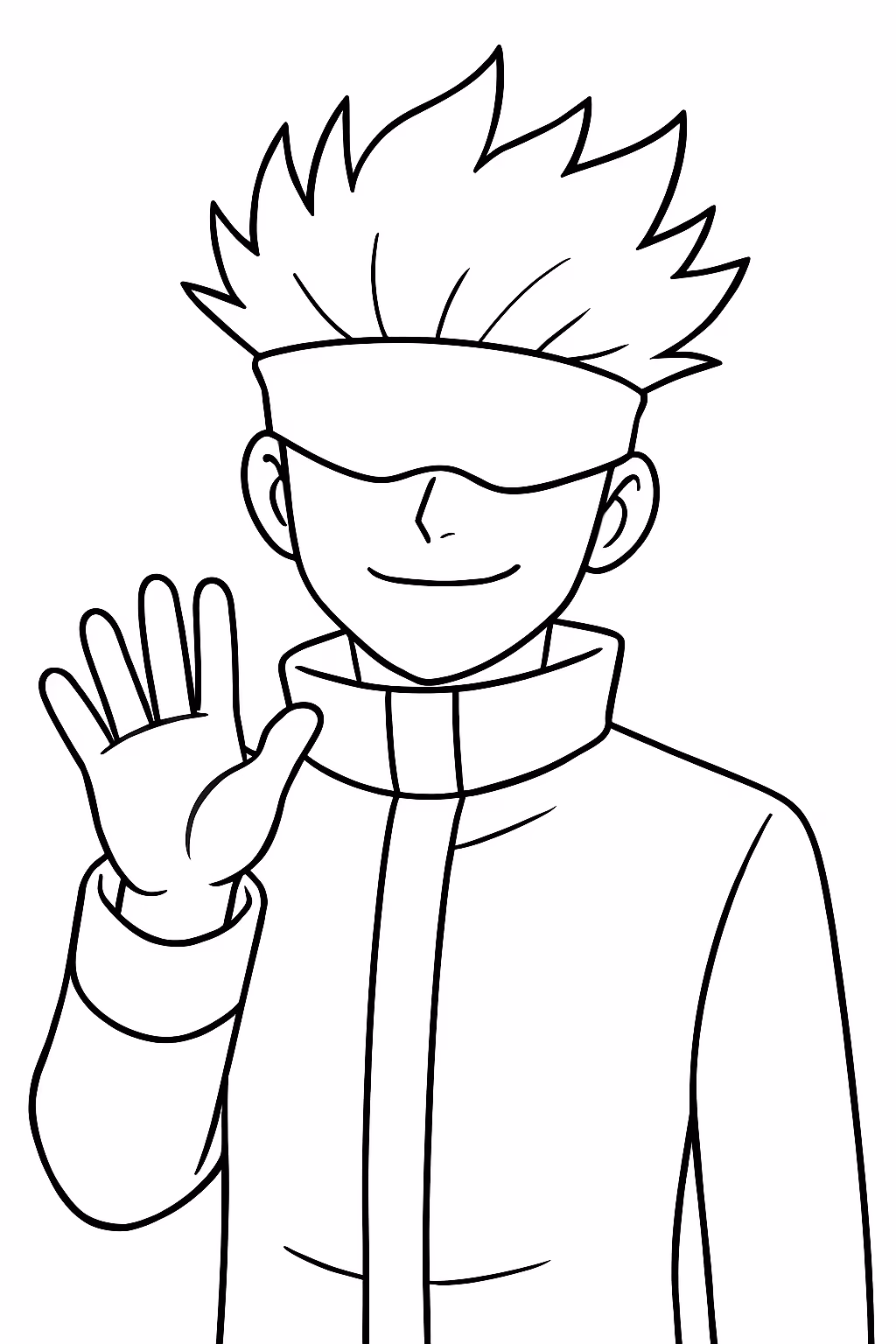 Satoru gojo para colorir — desenho para imprimir