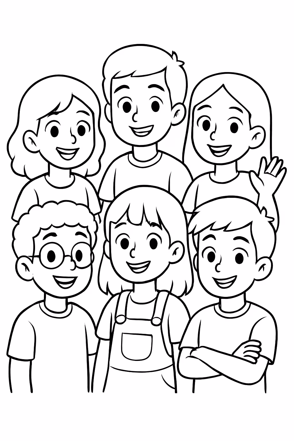 Serie friends para colorir — desenho para imprimir