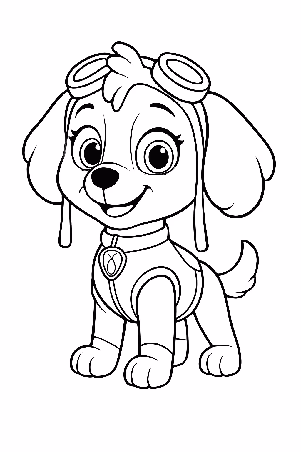 Skye para colorir — desenho para imprimir