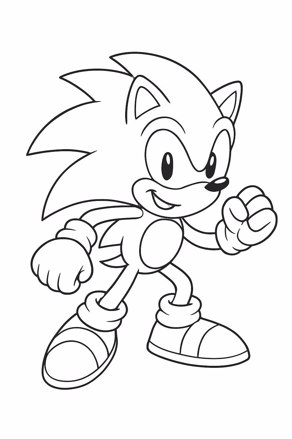 Sonic neclous para colorir — desenho para imprimir