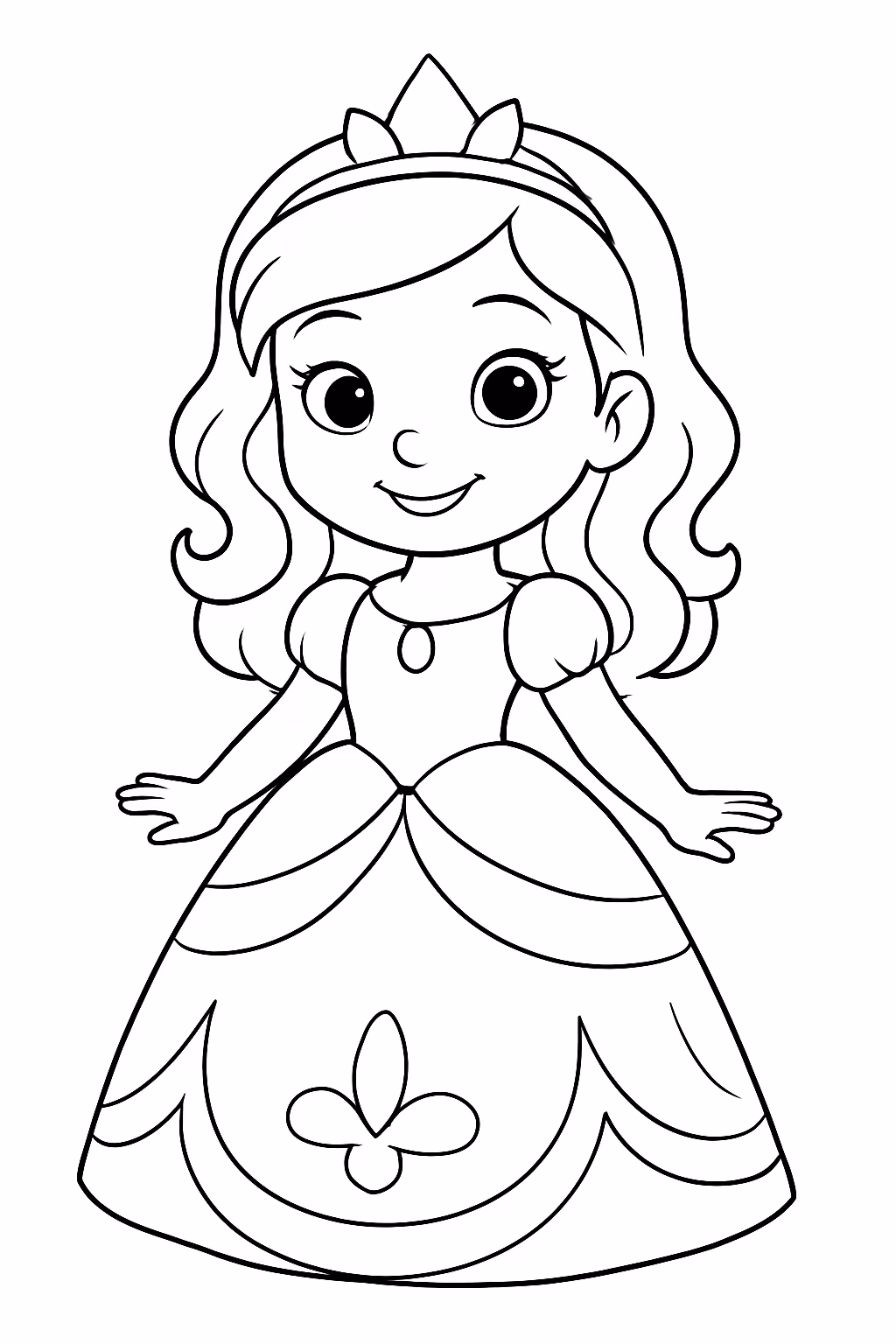 Sophia para colorir — desenho para imprimir