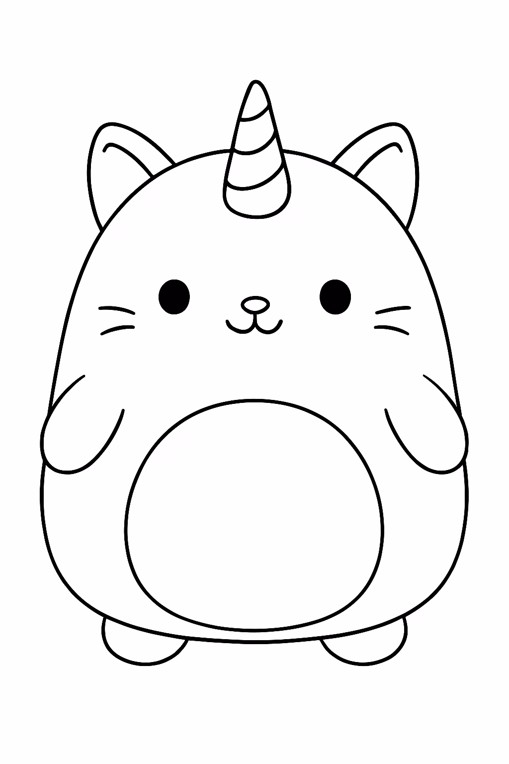 Squishmallow para colorir — desenho para imprimir
