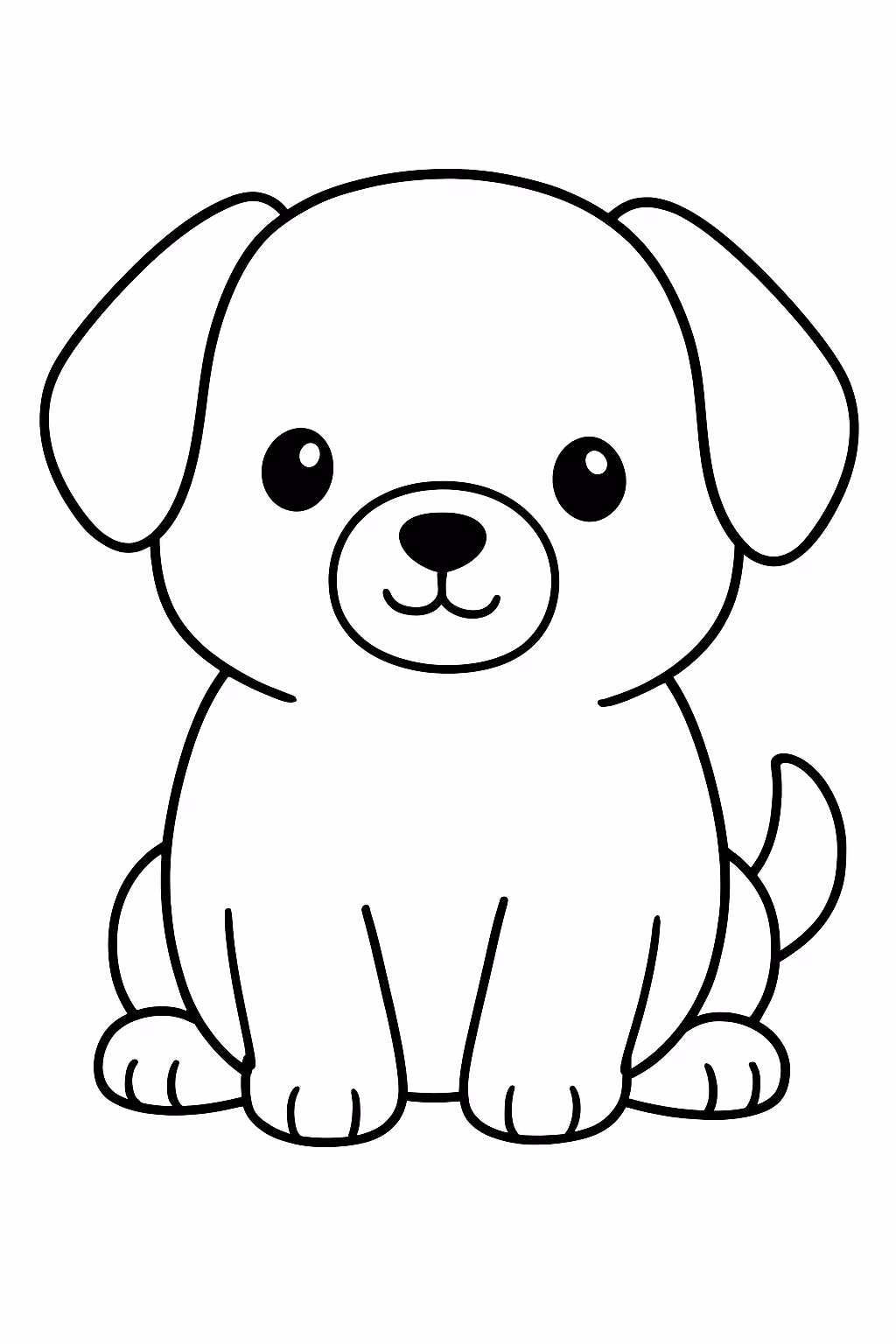 Squishmallow cachorro para colorir — desenho para imprimir