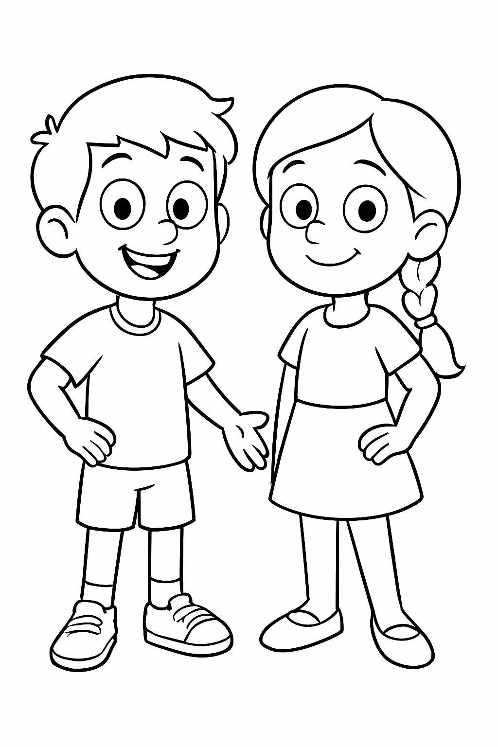 Stevie e maggie tv show para colorir — desenho para imprimir