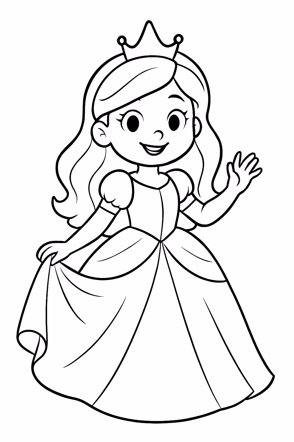 Stitch princesas para colorir — desenho para imprimir