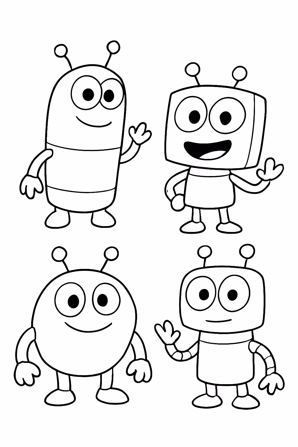 Storybots para colorir — desenho para imprimir