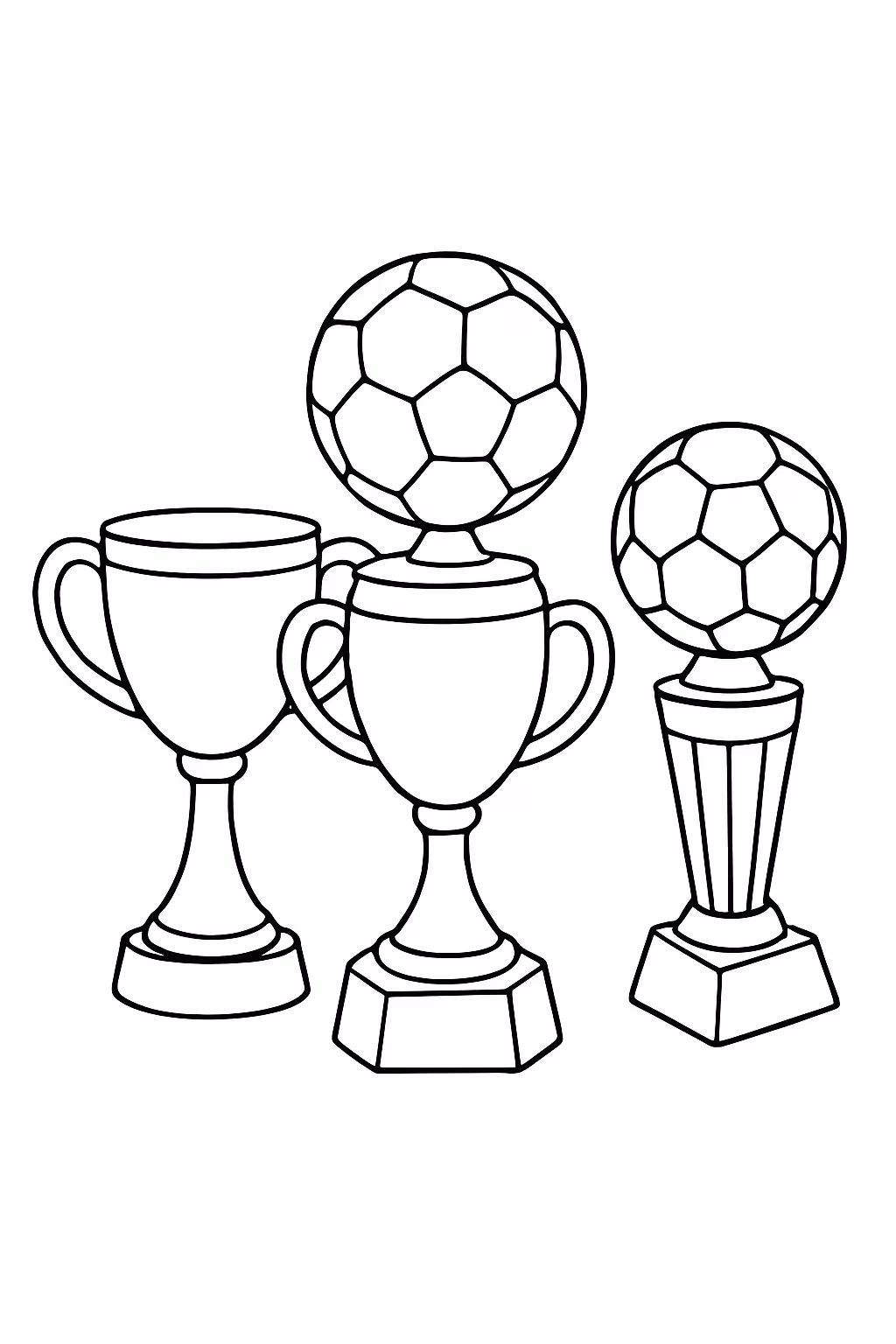 Tacas futebol para colorir — desenho para imprimir