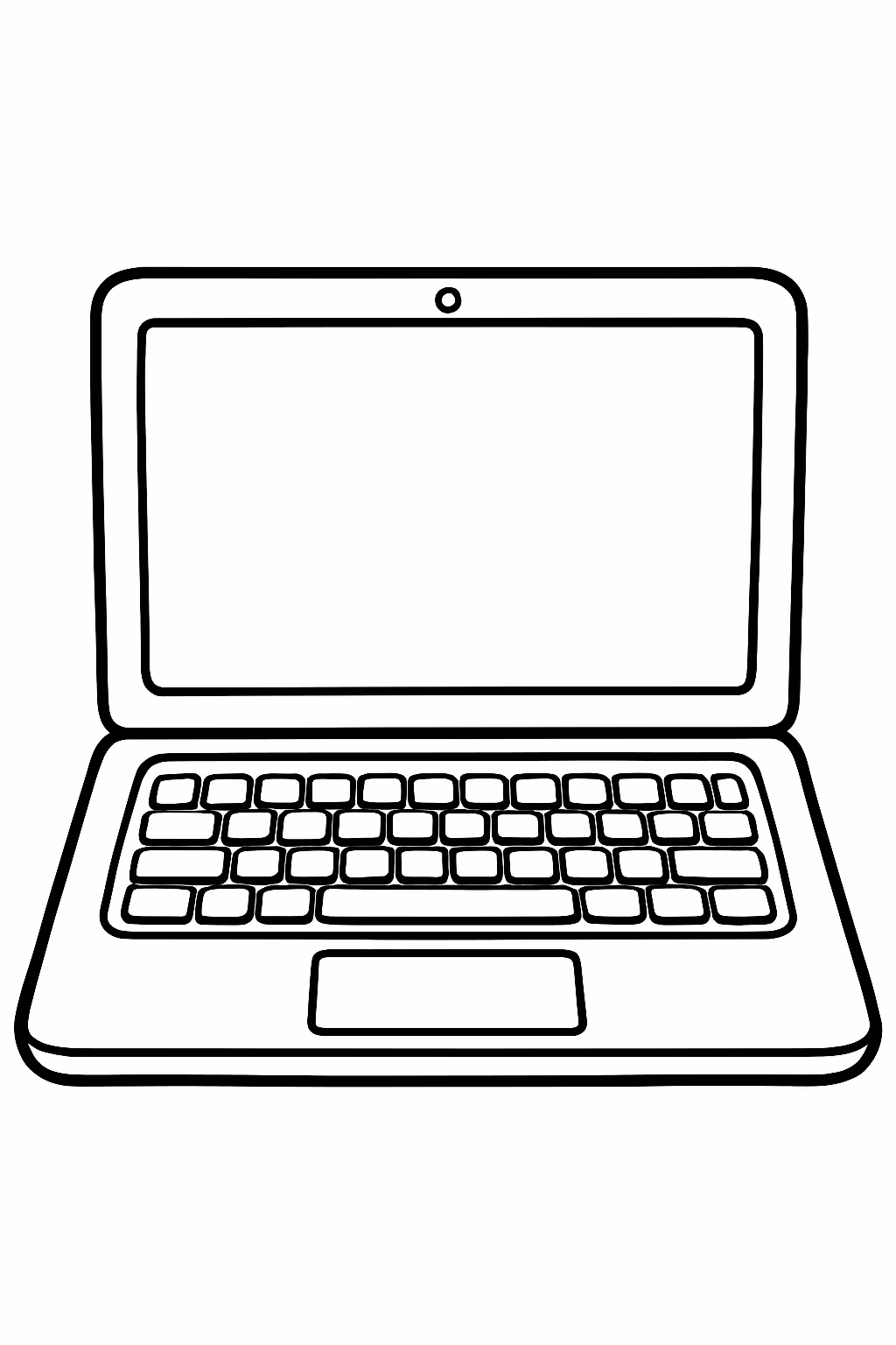 Tela de macbook para colorir — desenho para imprimir