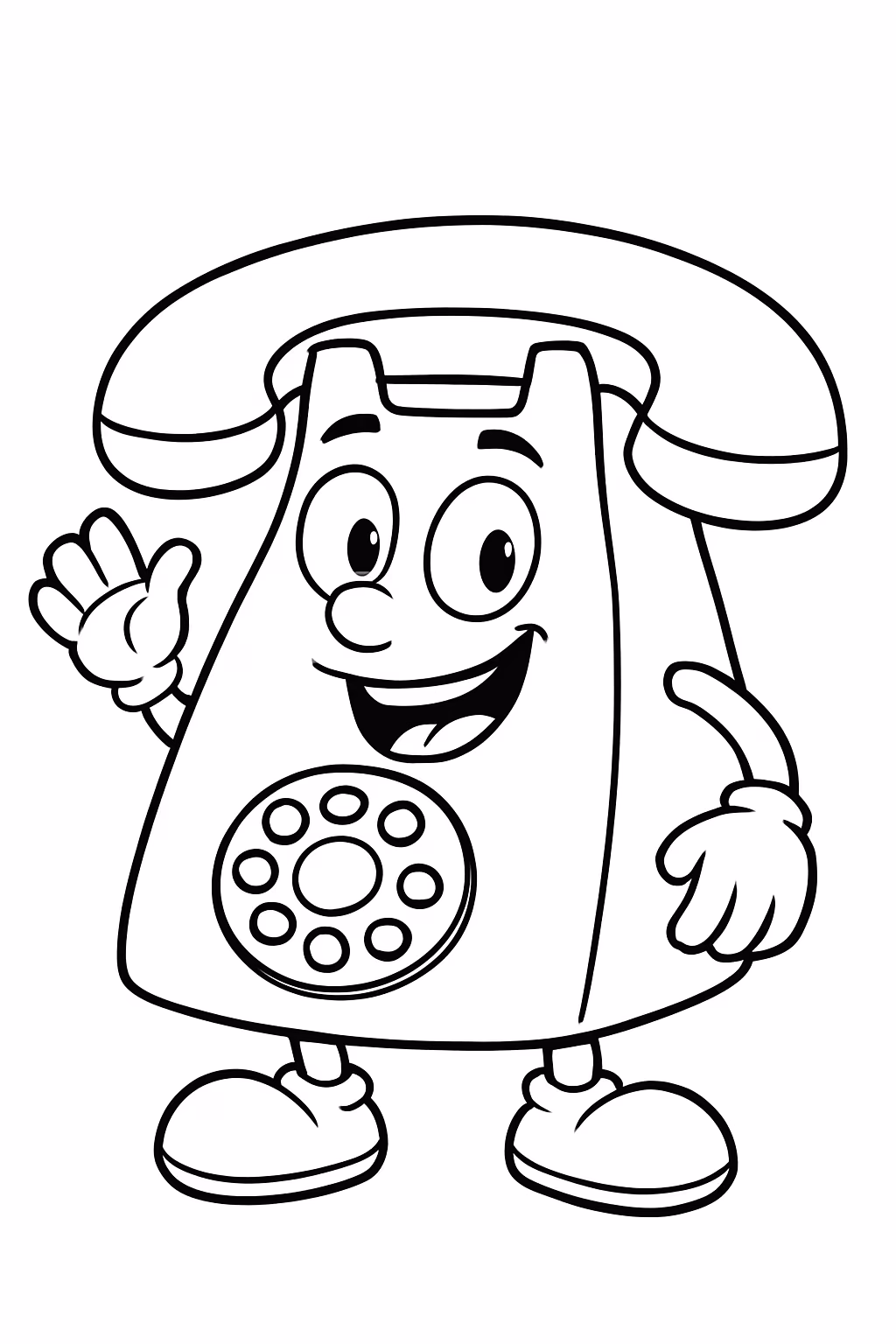 Telefone que nem quanto mais engracada que te amo demais para colorir — desenho para imprimir